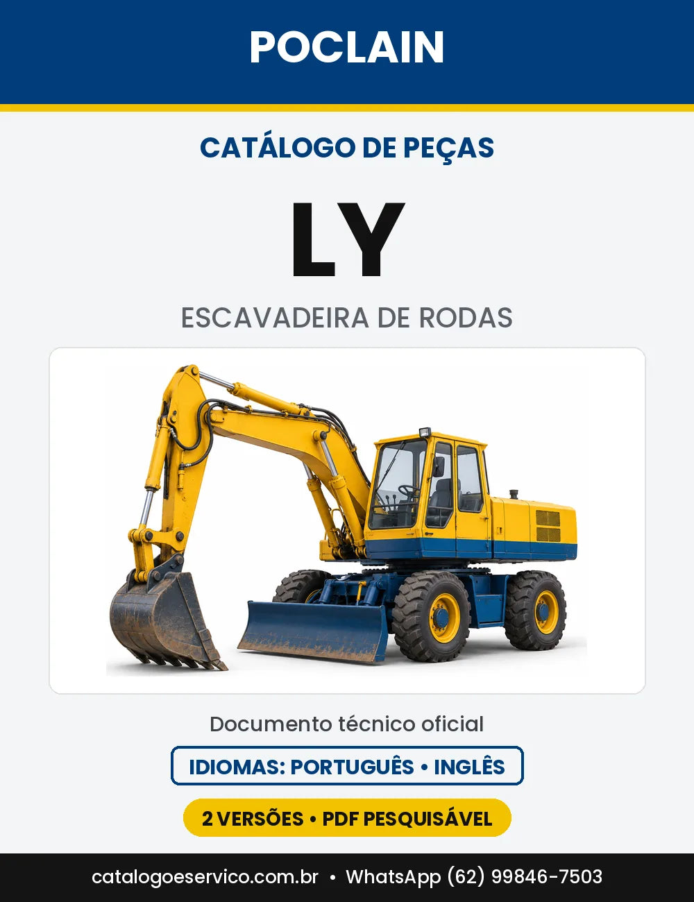 Catálogo de Peças Poclain LY (Padrão e 4x4) — capa do catálogo em PDF