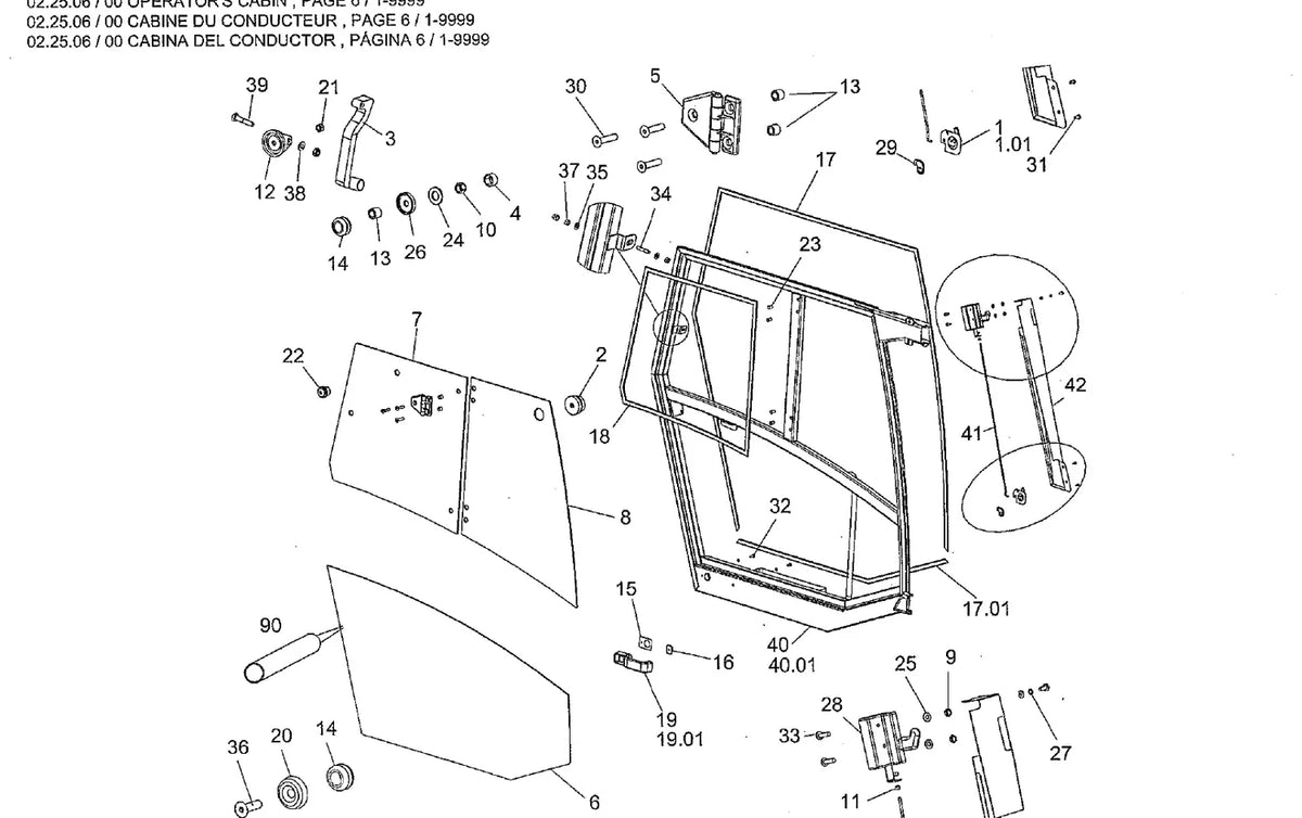 Catálogo de Peças HAMM 3410 / 3411 — vista interna 3