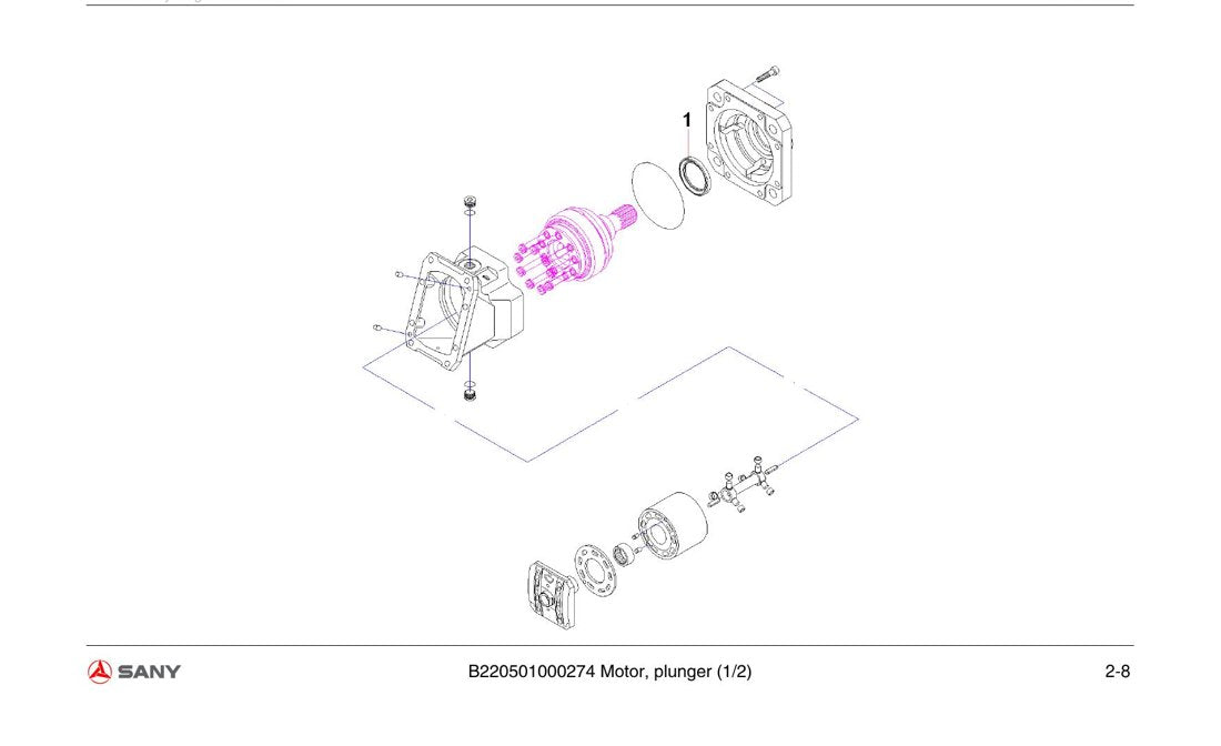 Catálogo de Peças Sany - YZ20C - Rolo Compactador (Inglês) - página 2
