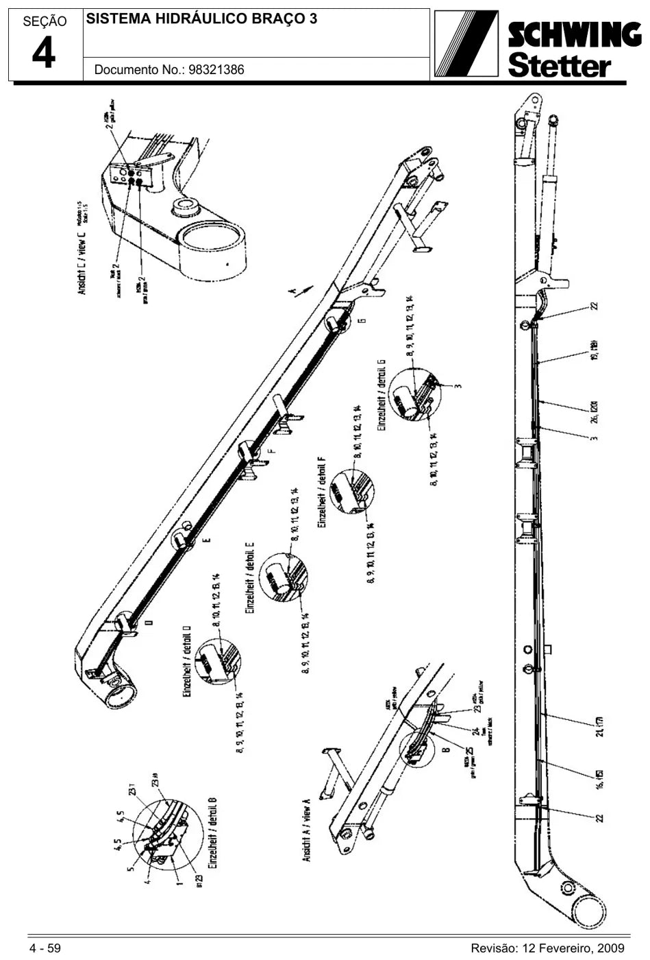 Catálogo de Peças Schwing Stetter S 36 X 110-75 CS M-Rock 12V — Bomba Lança 36 m — página 3 do documento