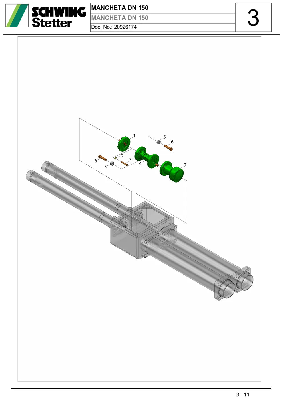 Catálogo de Peças Schwing Stetter SP 500 Painel Analógico — Bomba Estacionária PT/ES — página 1 do documento