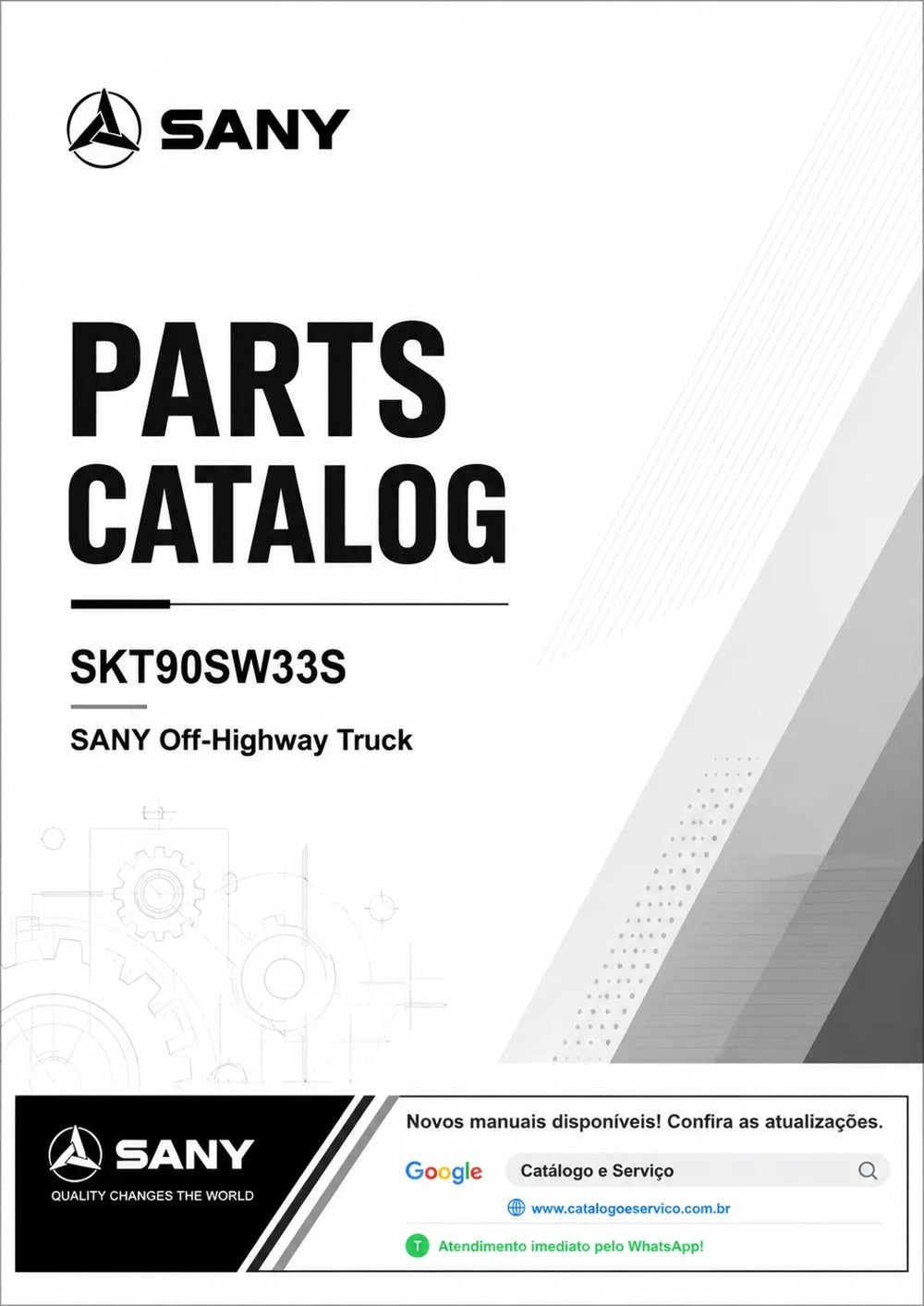 Catálogo de Peças SKT90SW33S Sany Caminhão Fora de Estrada