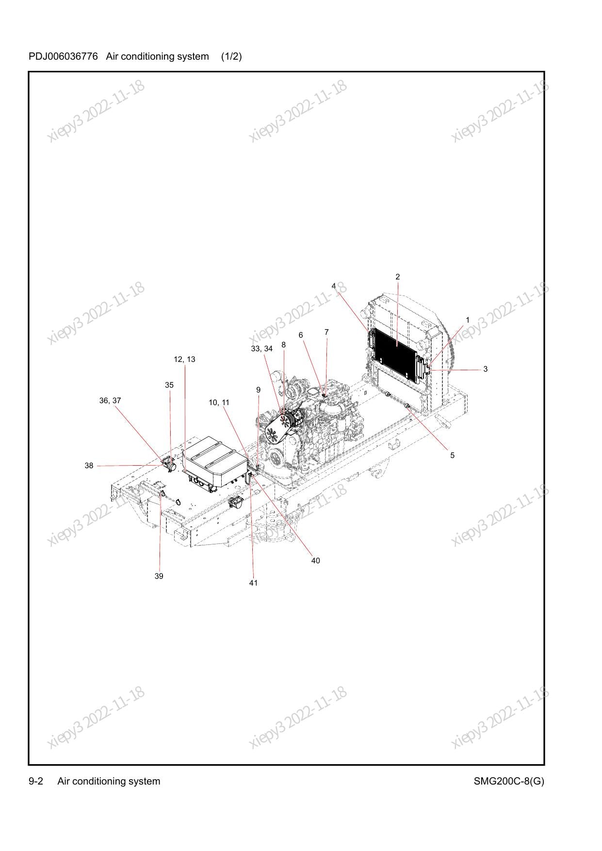 Catálogo de Peças SMG200C-8 Sany Motoniveladora - página 2