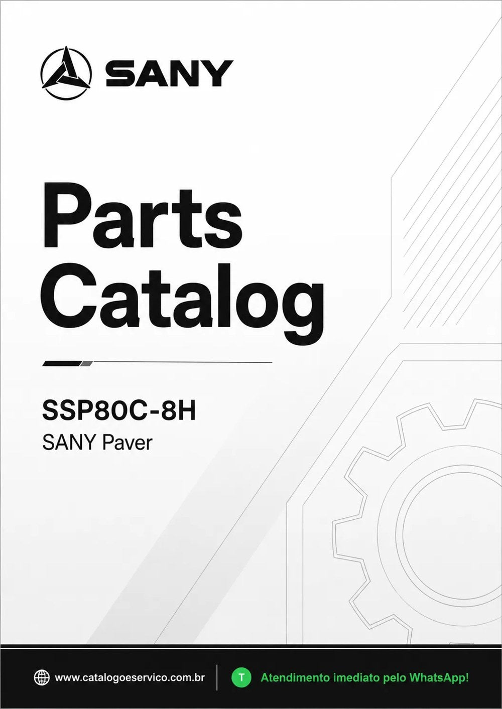 Catálogo de Peças SSP80C-8H Sany Pavimentadora