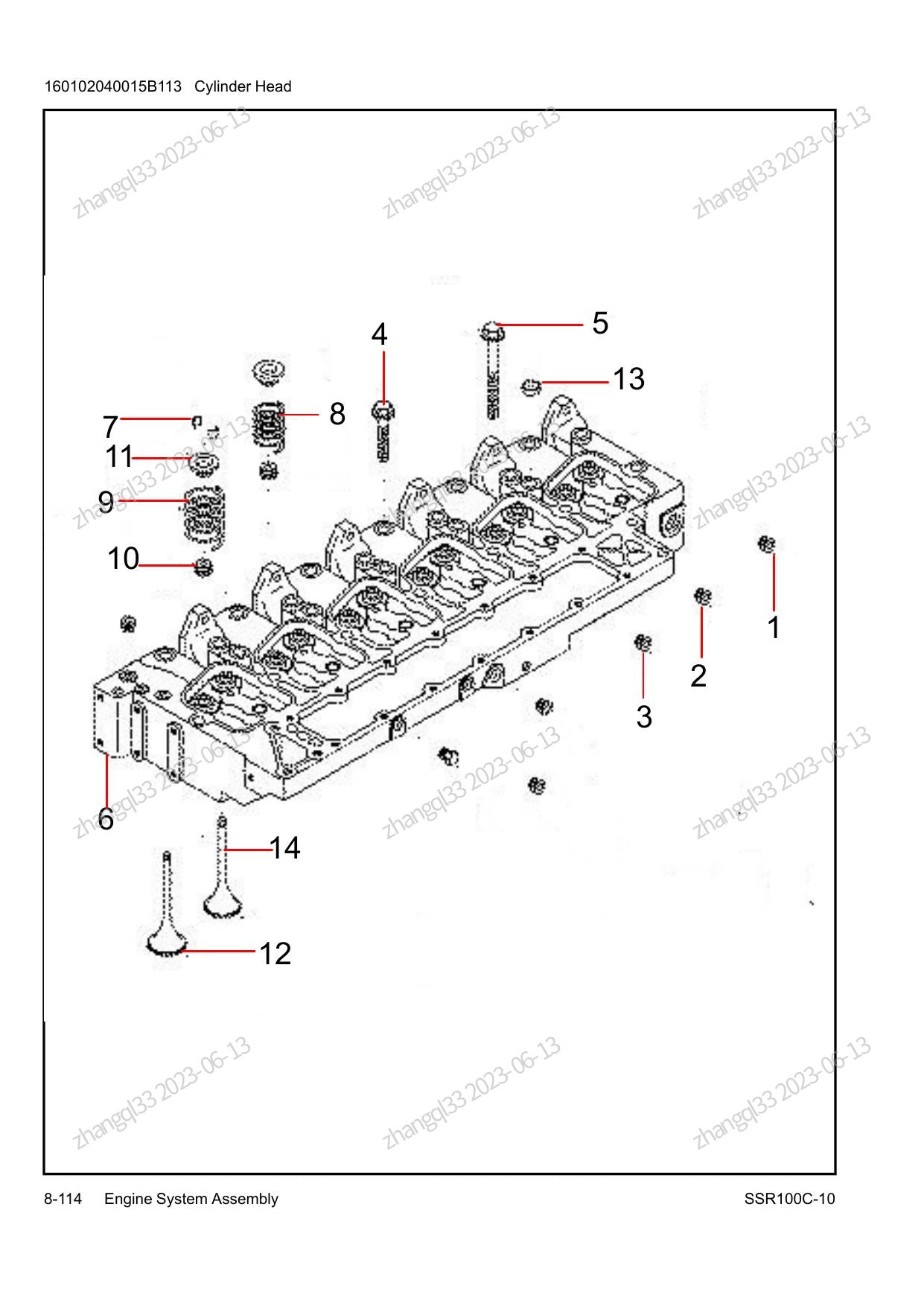 Catálogo de Peças SSR100C-10 Sany Rolo Compactador - página 3