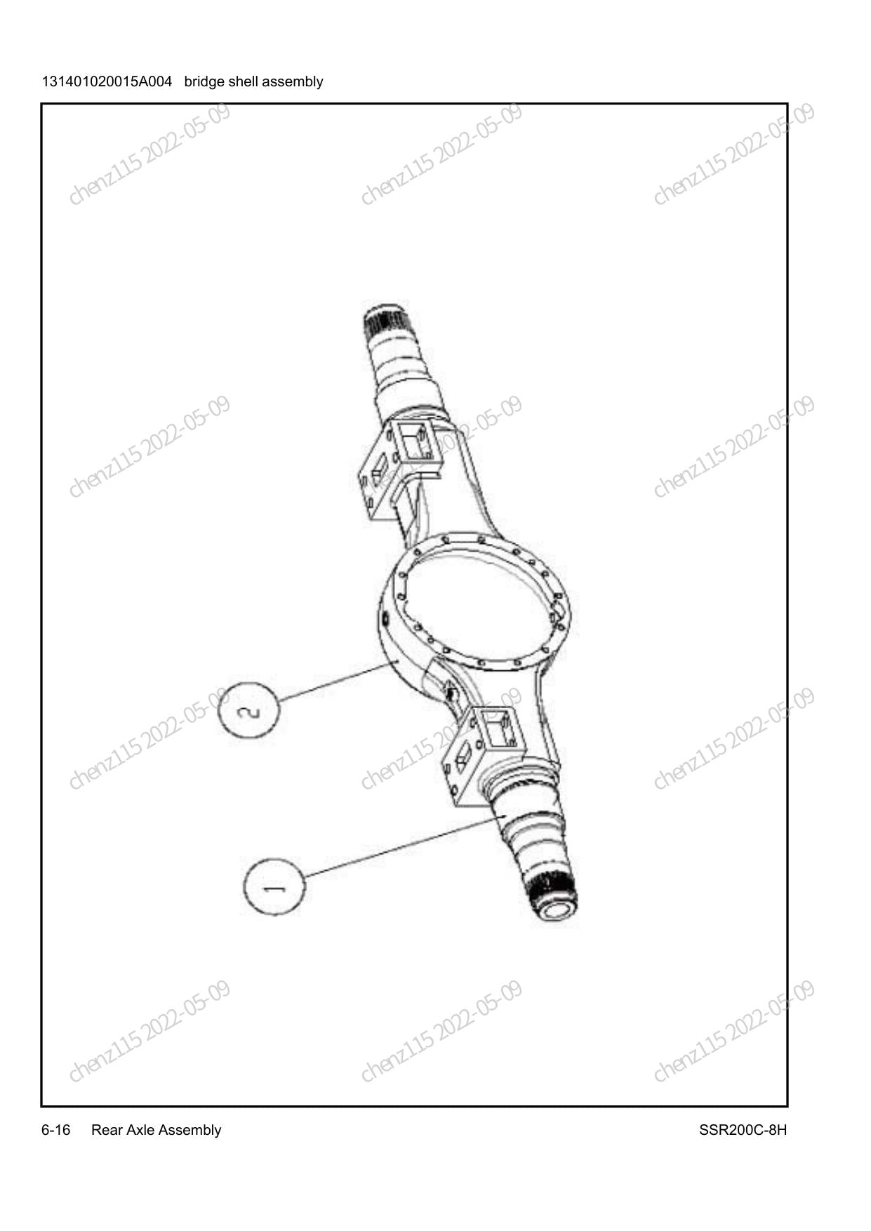 Catálogo de Peças SSR200C-8H Sany Rolo Compactador - página 2