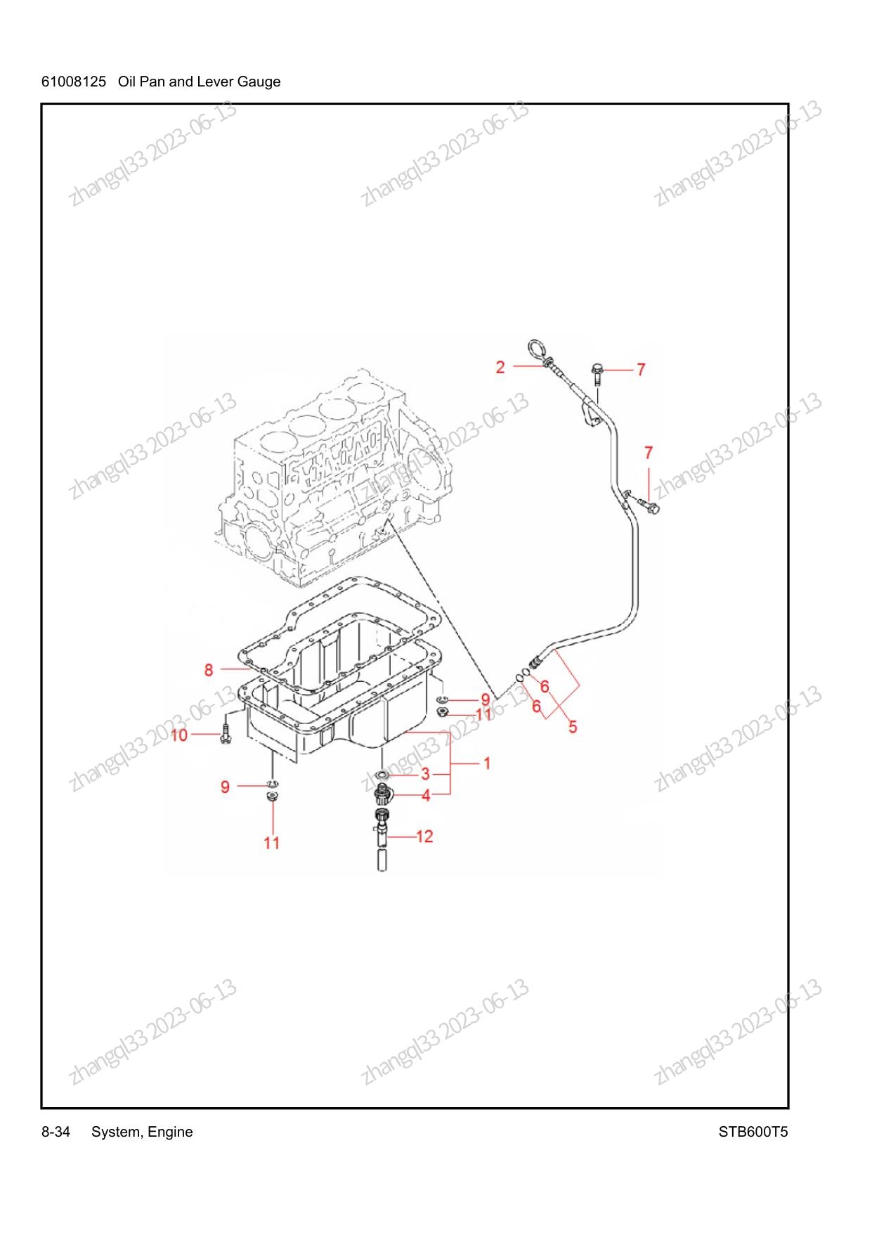 Catálogo de Peças STB600T5 Sany Guindaste de Esteiras - página 2