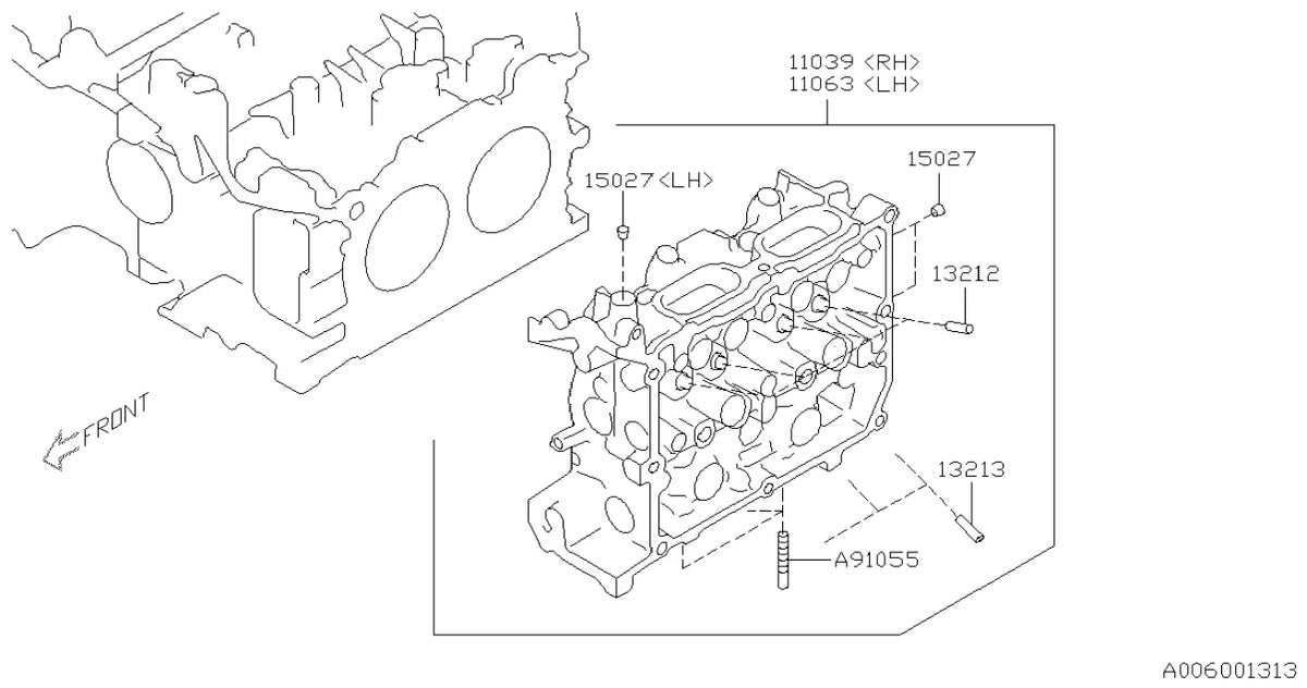 Vista explodida do Catálogo de Peças Subaru BRZ 2011-2021 — exemplo 1