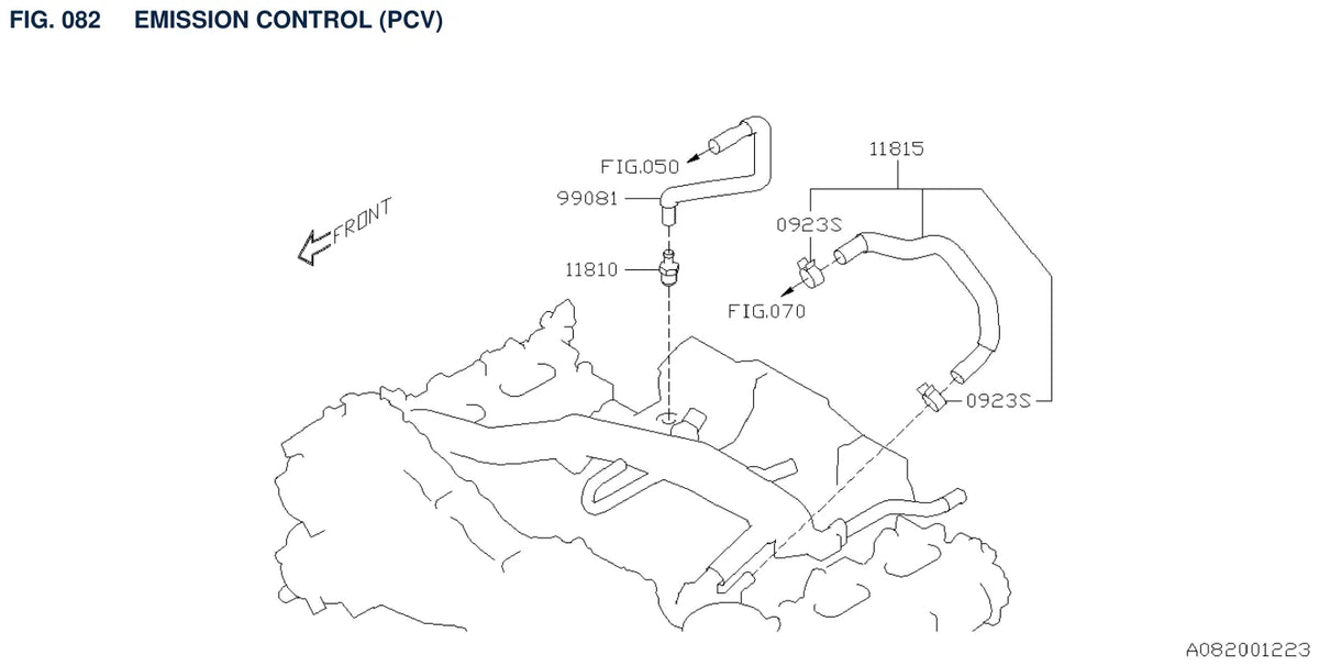 Vista explodida do Catálogo de Peças Subaru BRZ 2011-2021 — exemplo 3