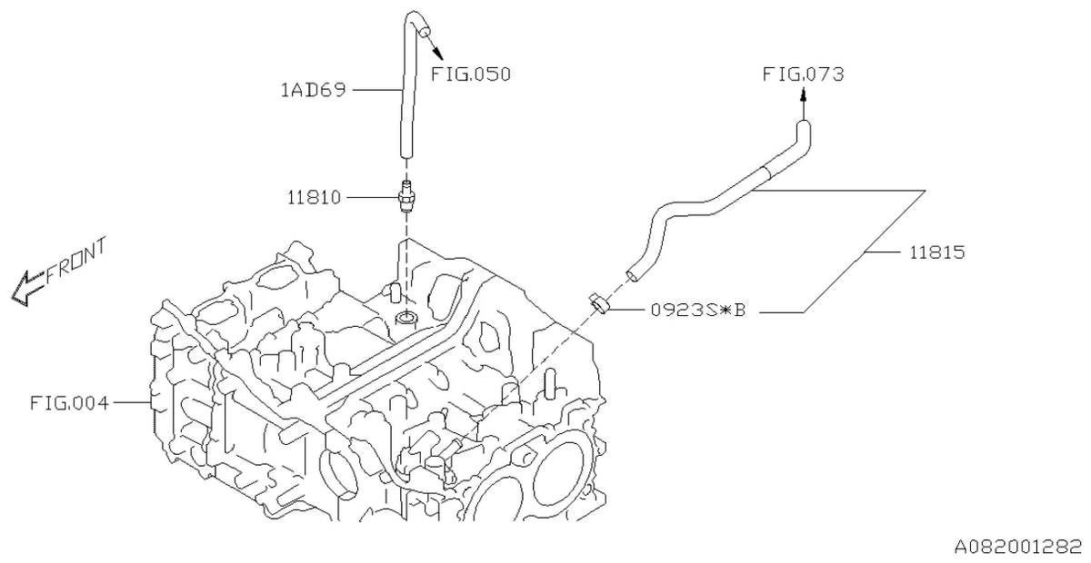 Vista explodida do Catálogo de Peças Subaru WRX / Levorg 2013-2021 — exemplo 2
