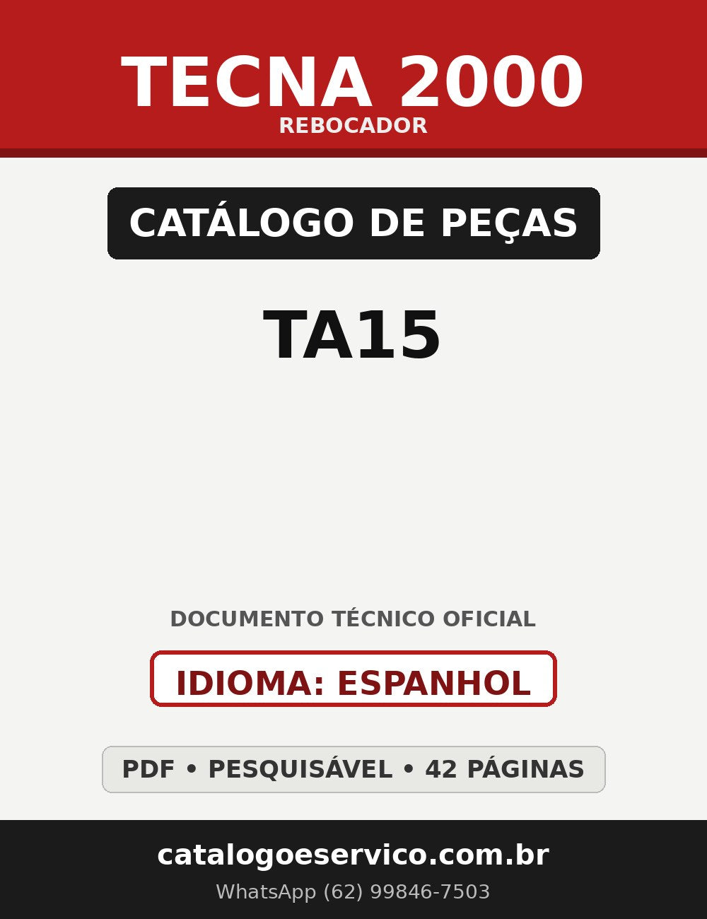 Catálogo de Peças Rebocador Tecna TA15