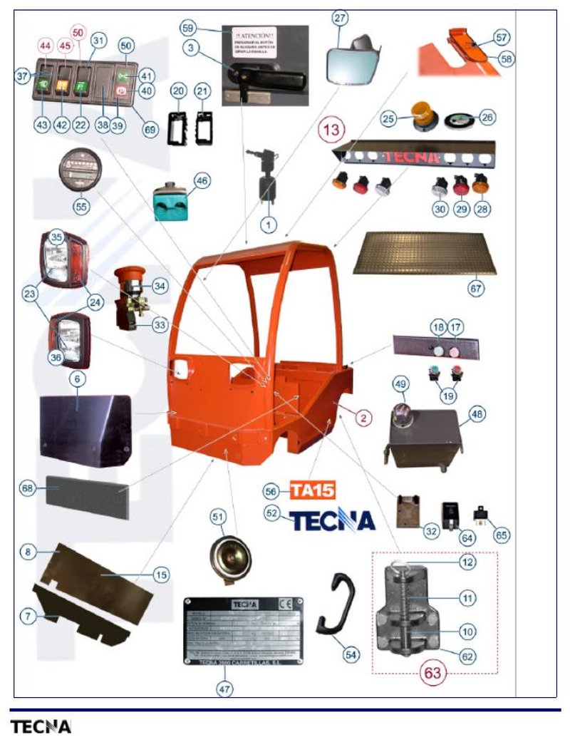 Catálogo de Peças Rebocador Tecna TA15 - página interna