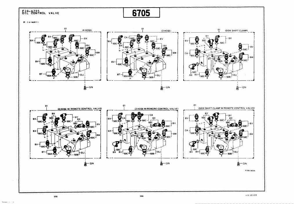 Catálogo de Peças Toyota 02-3FD10,14,15,18 Empilhadeira a Combustão — vista explodida 4