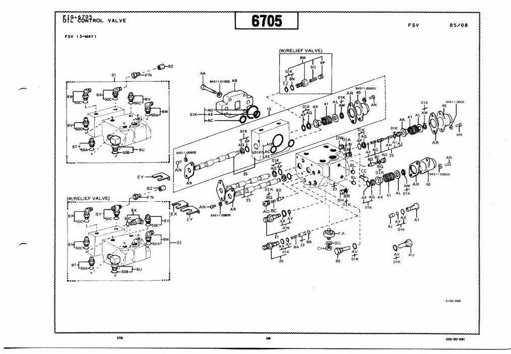 Catálogo de Peças Toyota 2FBCA10,13,15, 30-2FBCA10,13,15 Empilhadeira Elétrica — vista explodida 1