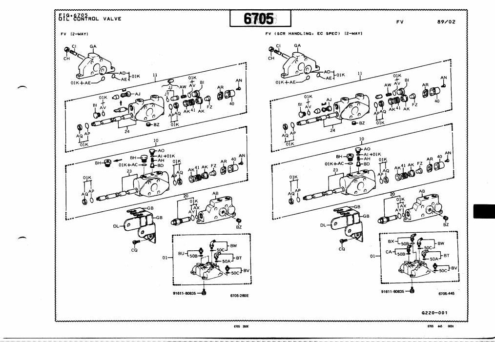 Catálogo de Peças Toyota 2FBE10,13,15,18 Empilhadeira Elétrica — vista explodida 2