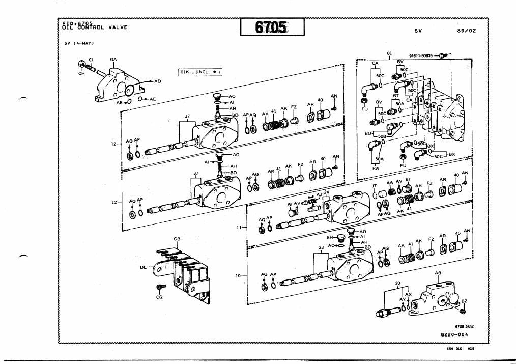 Catálogo de Peças Toyota 2FBE10,13,15,18 Empilhadeira Elétrica — vista explodida 4