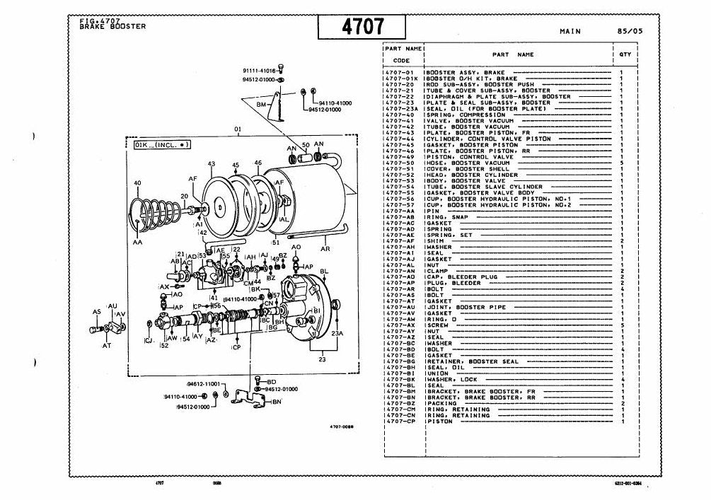 Catálogo de Peças Toyota 2FD100,115, 2FD135 Empilhadeira a Combustão — vista explodida 4