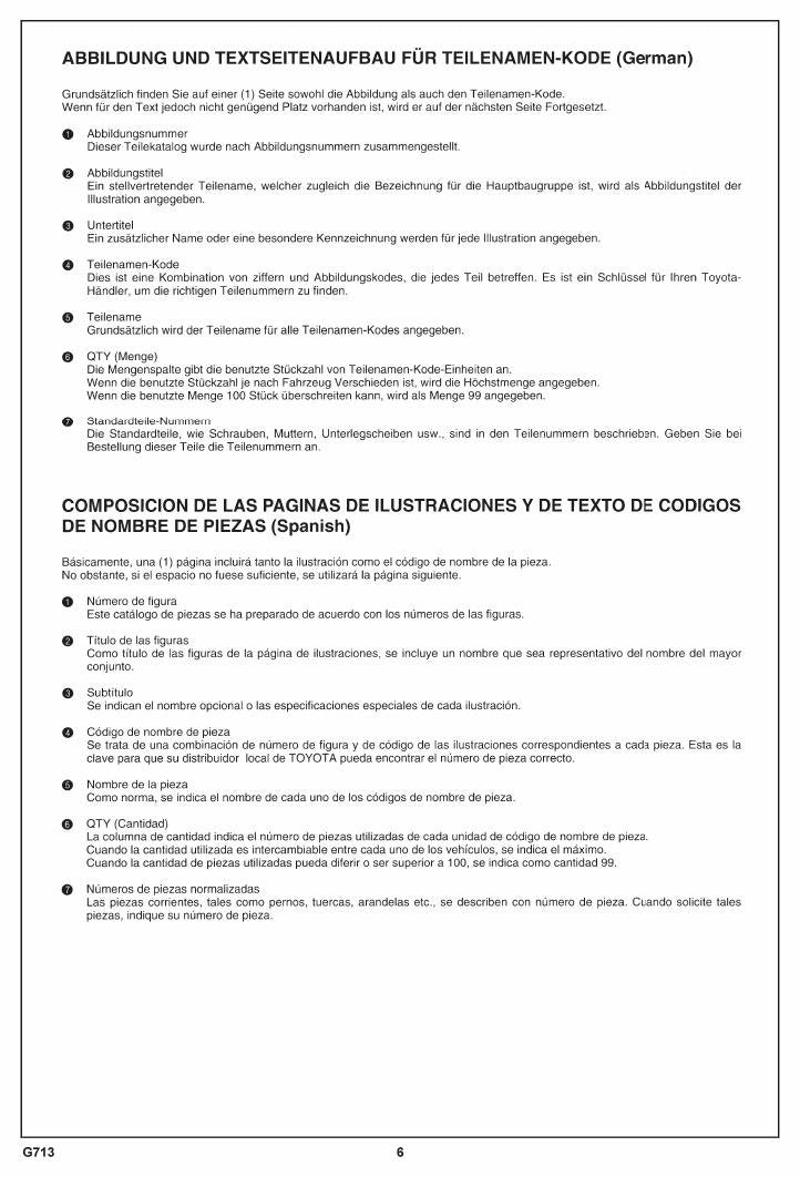 Catálogo de Peças Toyota 2TE15,18 Empilhadeira — vista explodida 1