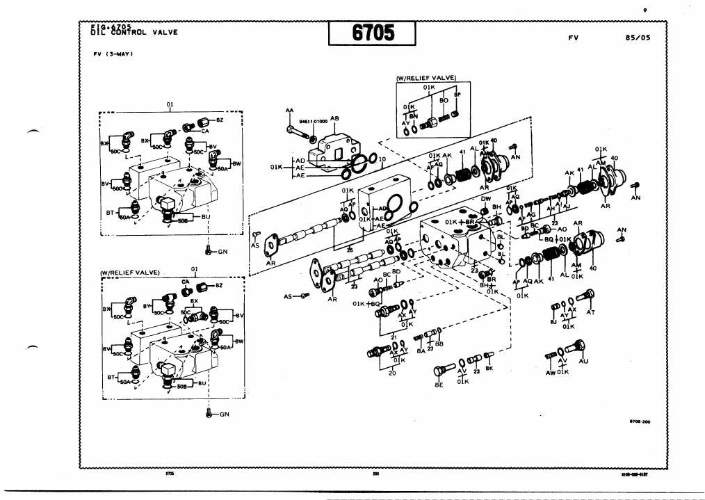 Catálogo de Peças Toyota 3FGC10,13,15 Empilhadeira a Combustão — vista explodida 2