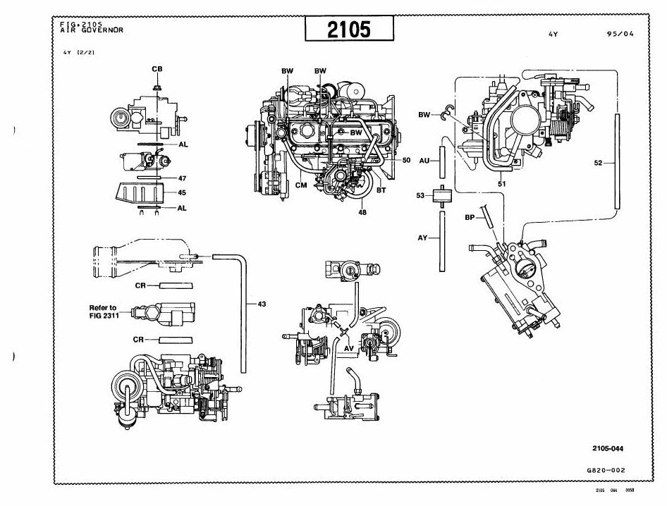 Catálogo de Peças Toyota 42-6FGU15,18 Empilhadeira a Combustão — vista explodida 2