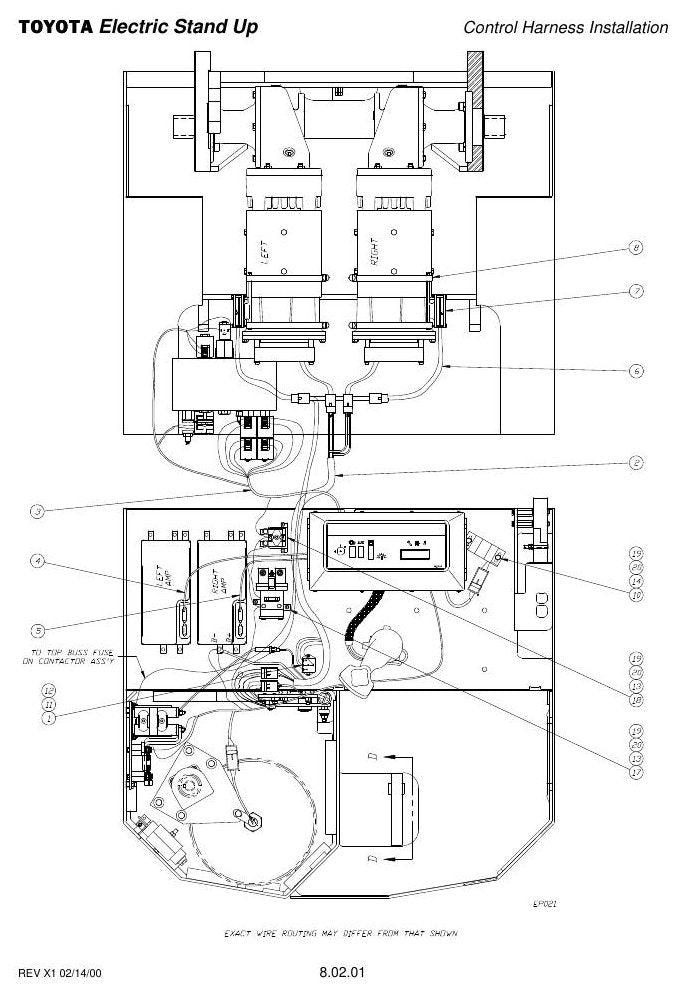 Catálogo de Peças Toyota 6BNCUE15-18 Empilhadeira Elétrica Stand-Up — vista explodida 4