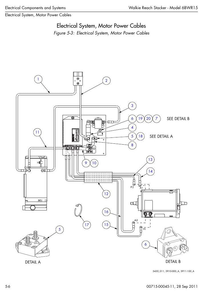 Catálogo de Peças Toyota 6BWR15 Empilhadeira Elétrica Walkie — vista explodida 2