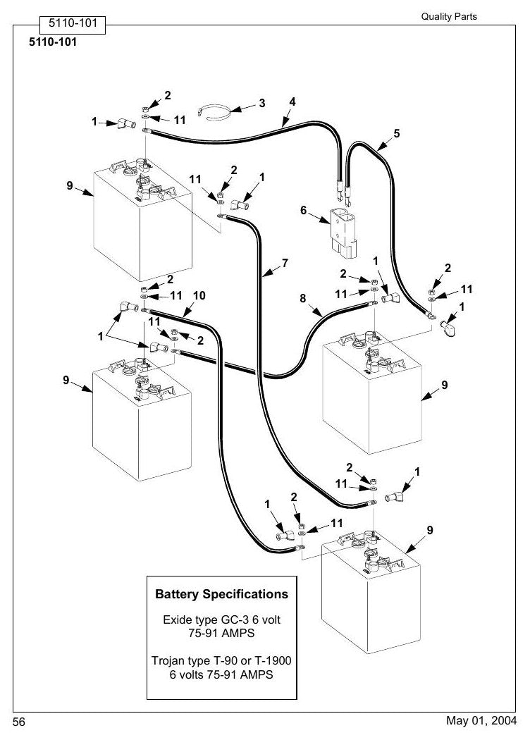 Catálogo de Peças Toyota 6HBW23 Transpaleteira Elétrica — vista explodida 4