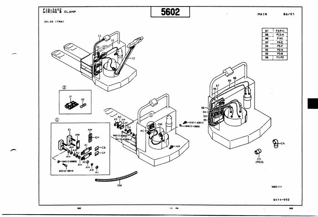 Catálogo de Peças Toyota HB20,30, HBA20, HBW/HBWA20,30 Transpaleteira Elétrica — vista explodida 4