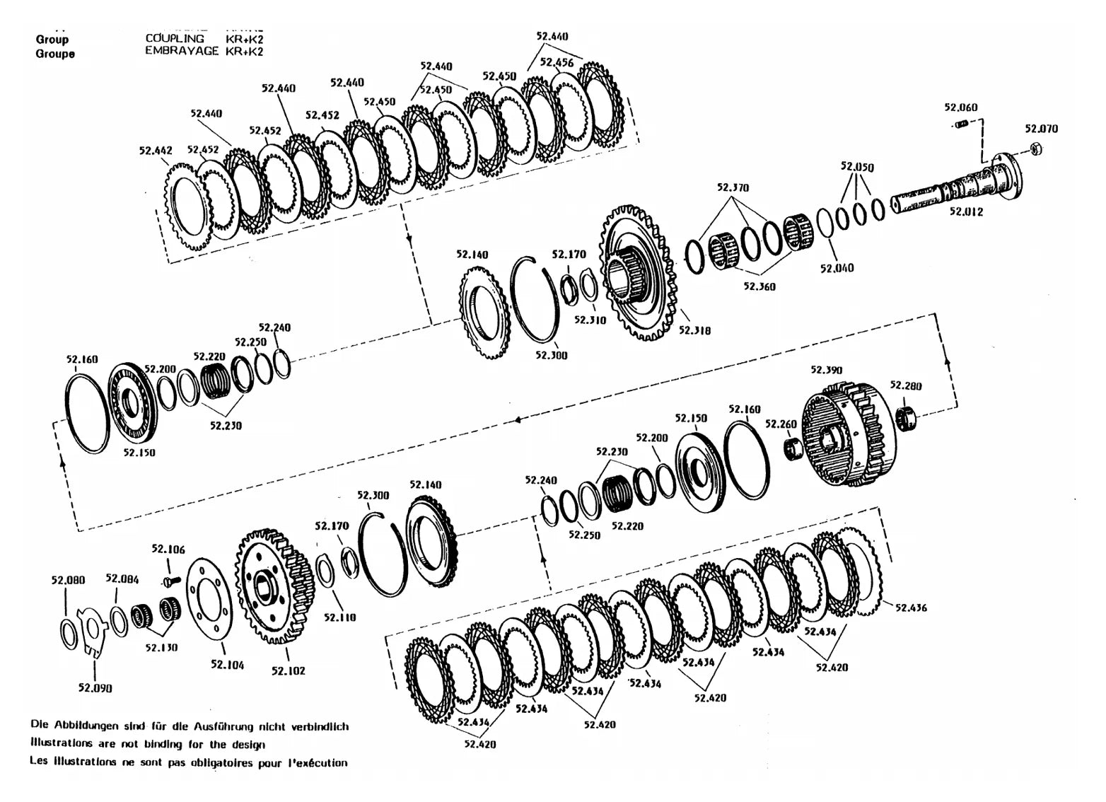 CATÁLOGO DE PEÇAS TRANSMISSÃO - 6WG-200 - ZF – ERGOPOWER — diagrama técnico