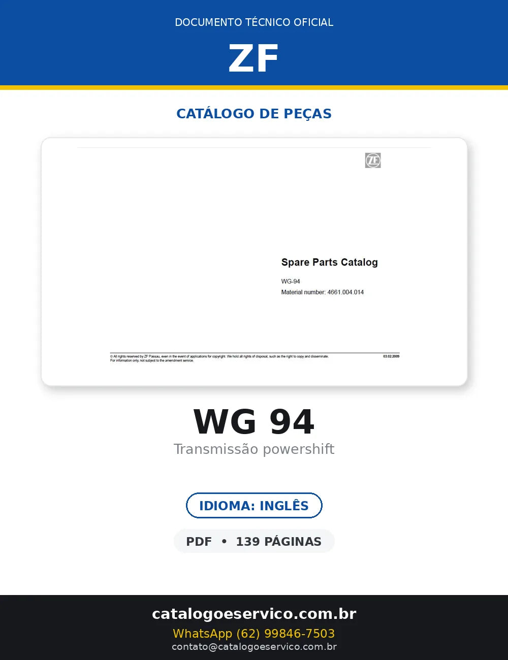 Transmissão WG 94 — transmissão, foto do produto 1
