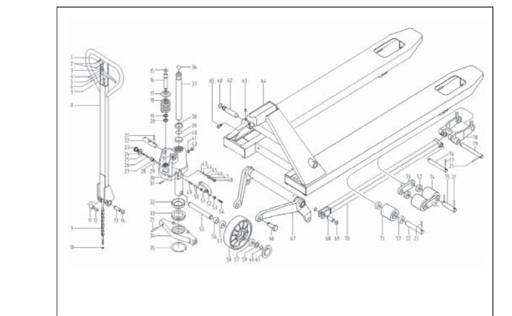 Catálogo de Peças Transpaleteira Clark CJ4400 - página interna