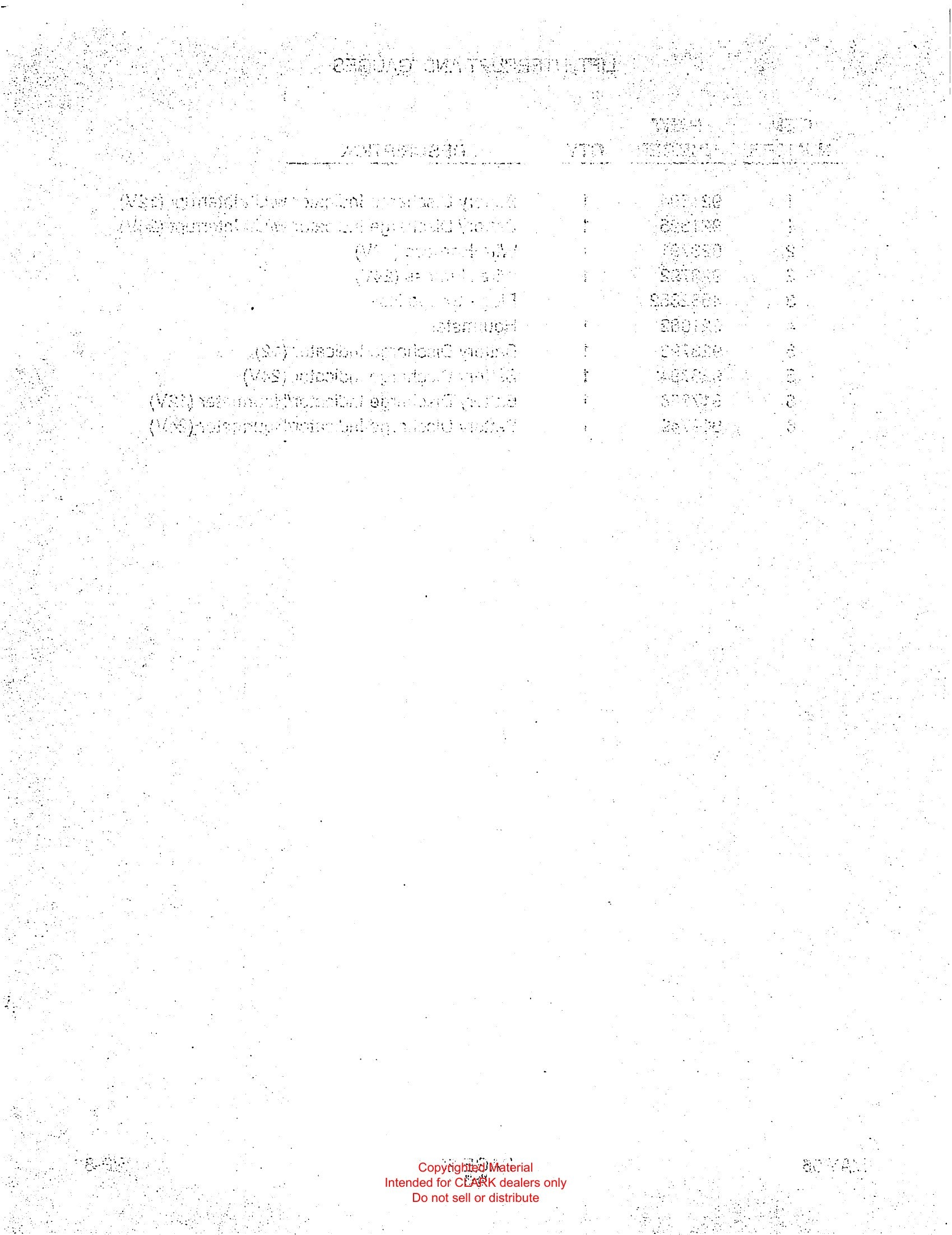 Catálogo de Peças Transpaleteira Clark WP40 (Lot 8186) - página interna