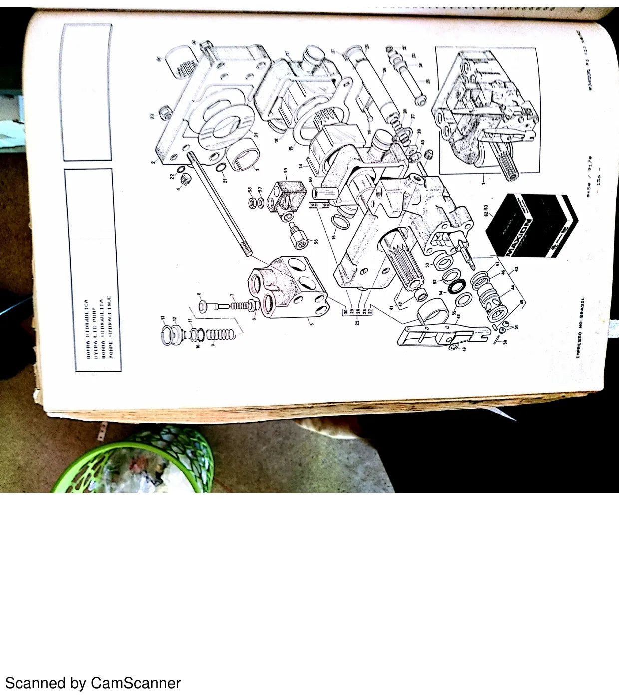 Página interna do Catálogo de Peças Maxion 9150 e 9170 — Trator agrícola
