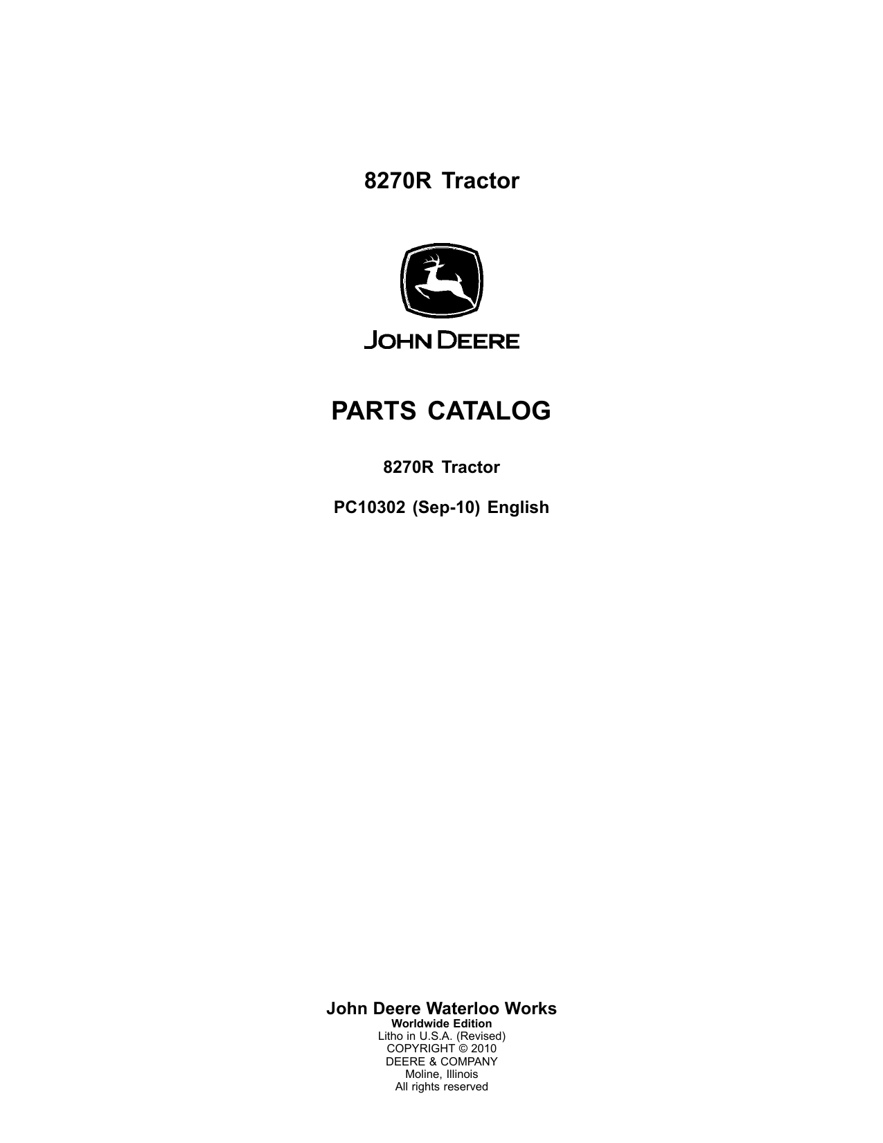 Catálogo de Peças Trator John Deere 8270R