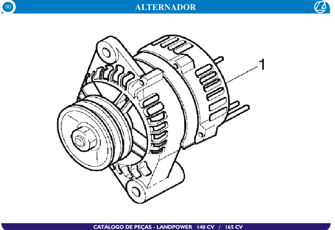 Vista explodida de conjunto — Landini Landpower 140 CV / Landpower 165 CV (amostra 1 de 2)