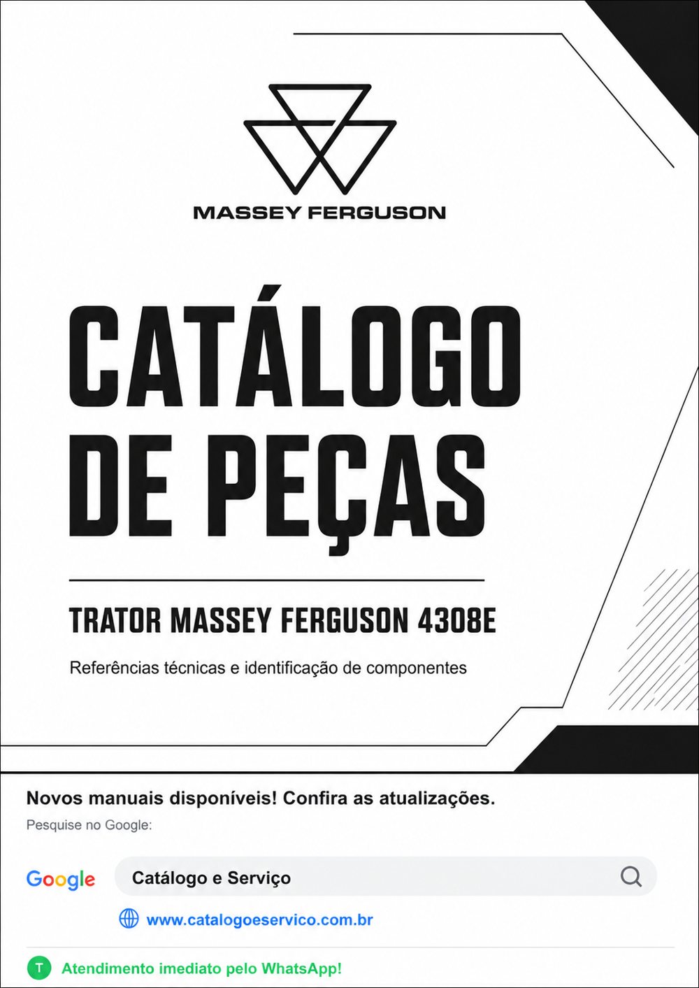 Catálogo de Peças Trator Massey Ferguson 4308E