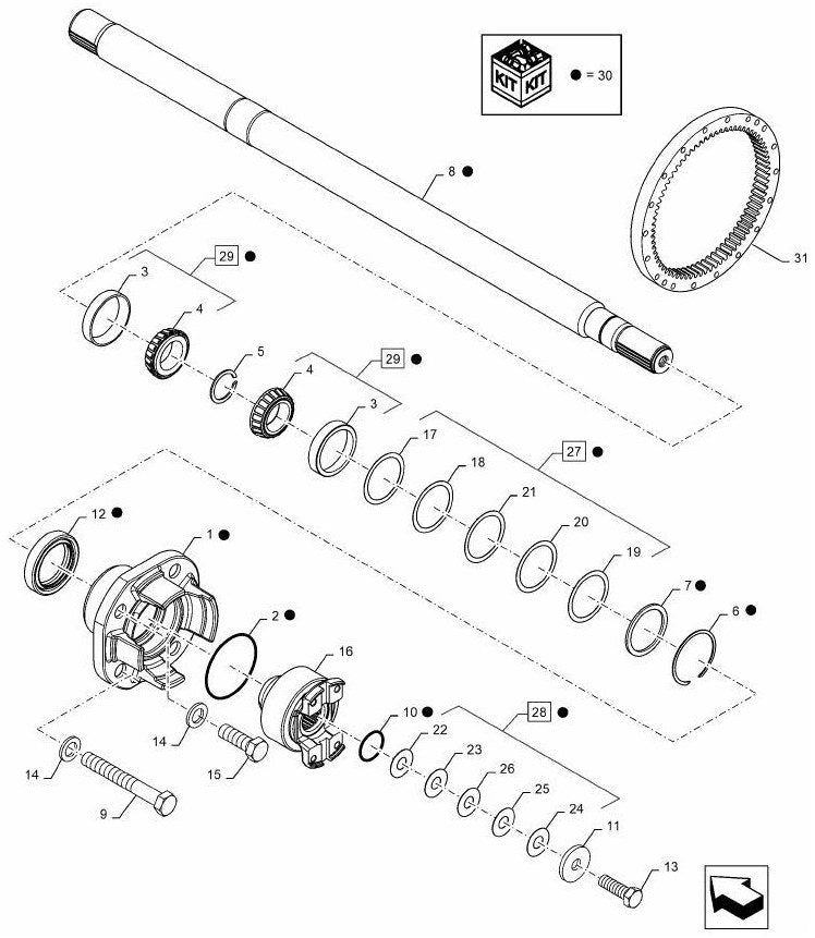 CATALOGO DE PEÇAS TRATOR NEW HOLLAND - T8.440