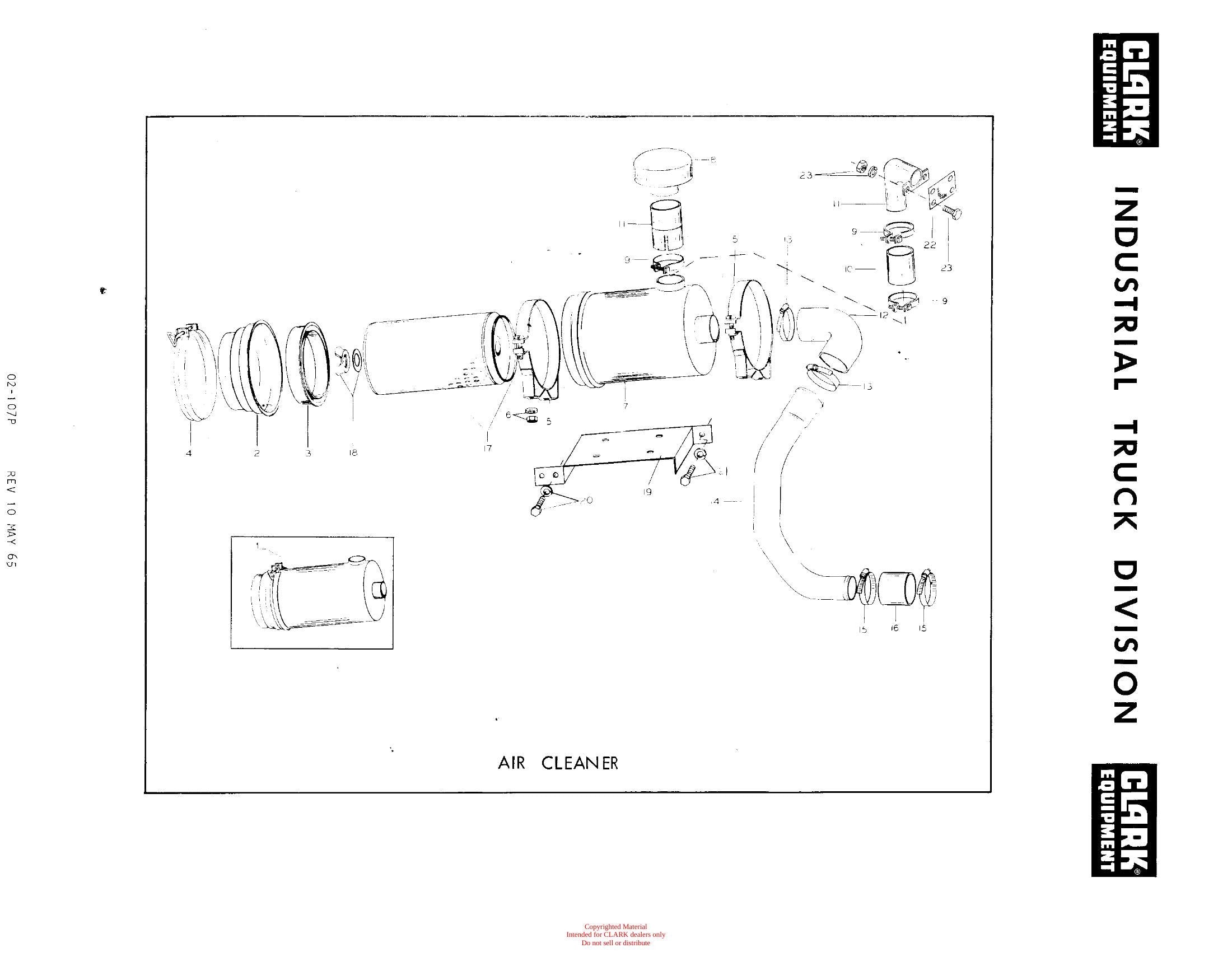 Catálogo de Peças Trator Rebocador Clark Clarktor "E" Diesel Automatic (Book X140) - página interna