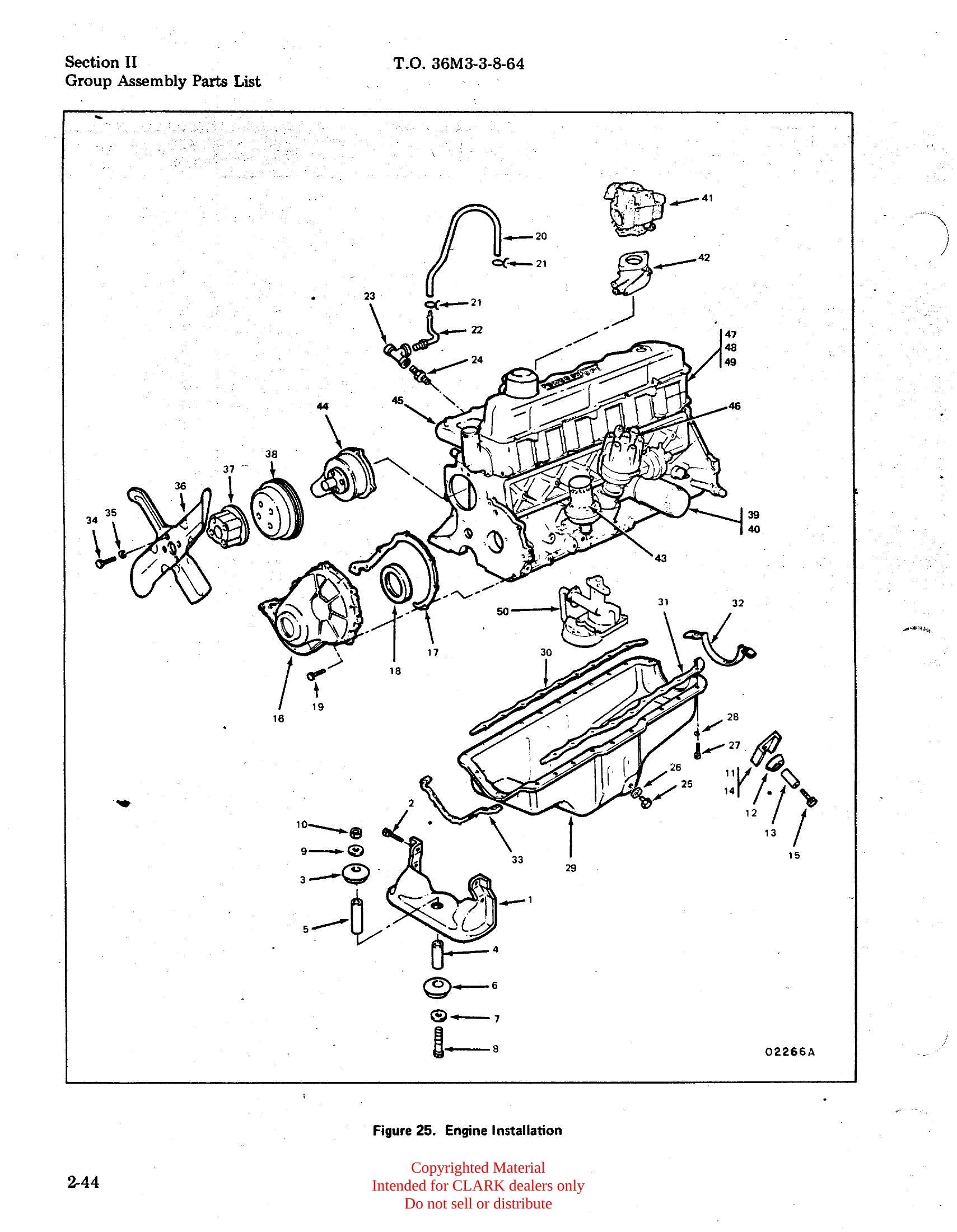 Catálogo de Peças Trator Rebocador Clark CTE-40 Series (Model 2342469) - página interna