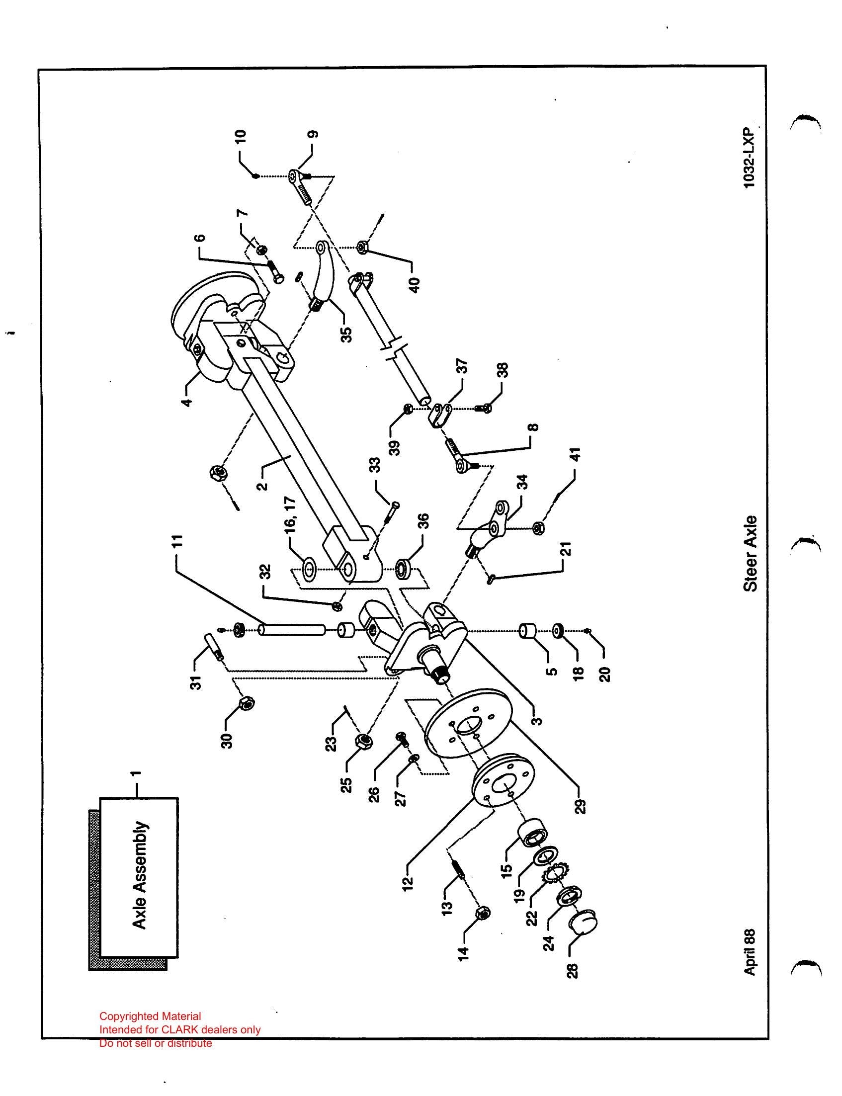 Catálogo de Peças Trator Rebocador Clark GT/DT 32/50 (Book X165) - página interna