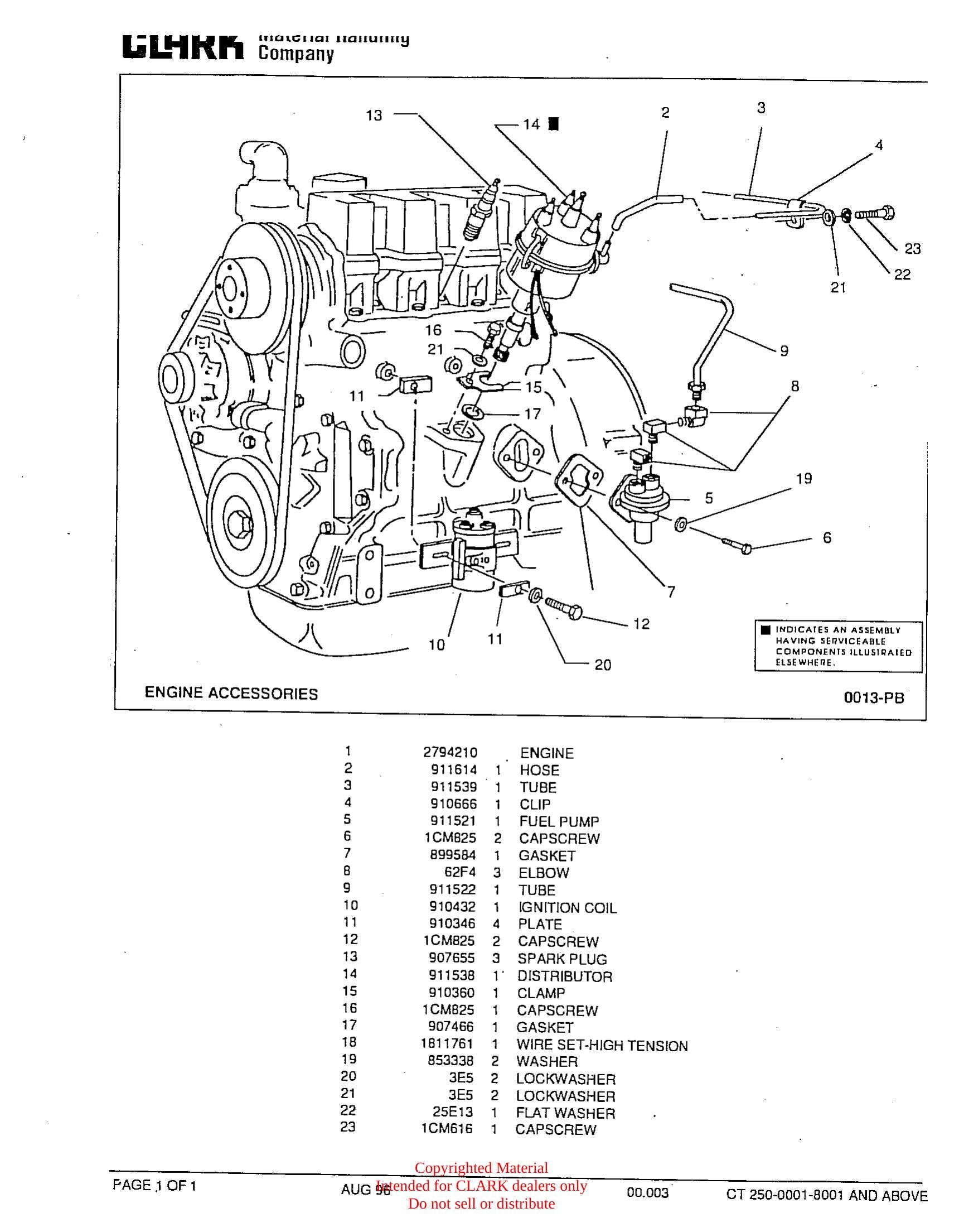 Catálogo de Peças Trator Rebocador Clark GTDT 25-50 (Book X167) - página interna