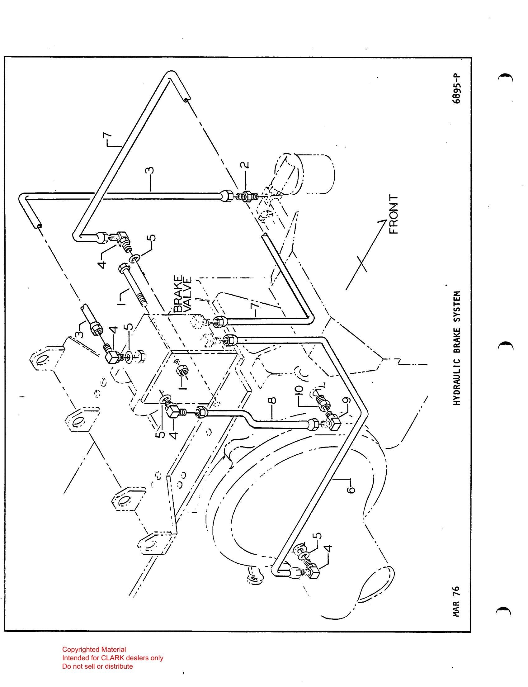 Catálogo de Peças Trator Rebocador Clark Utility Truck 40D (Book X-152A) - página interna