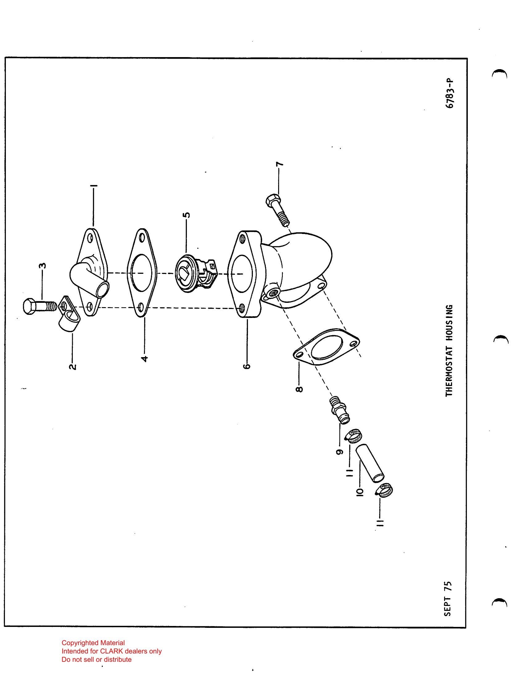 Catálogo de Peças Trator Rebocador Clark Utility Truck 40D (Book X-152A) - página interna