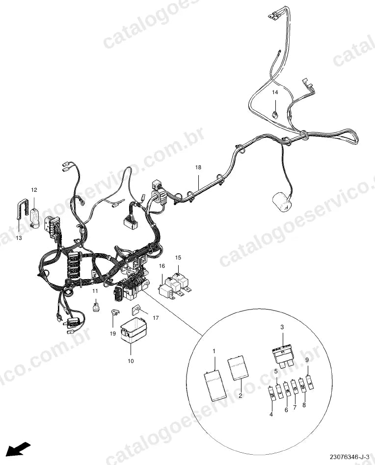 Vista explodida do catálogo de peças Valtra A63F — figura 4
