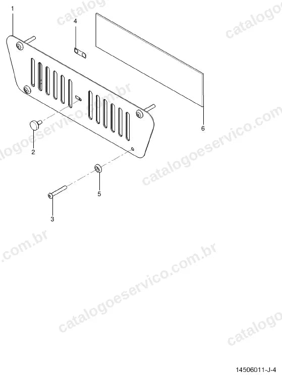 Vista explodida do catálogo de peças Valtra AR 150 — figura 4