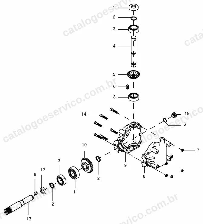 Vista explodida do catálogo de peças Valtra BDF 1300 L/M — figura 3