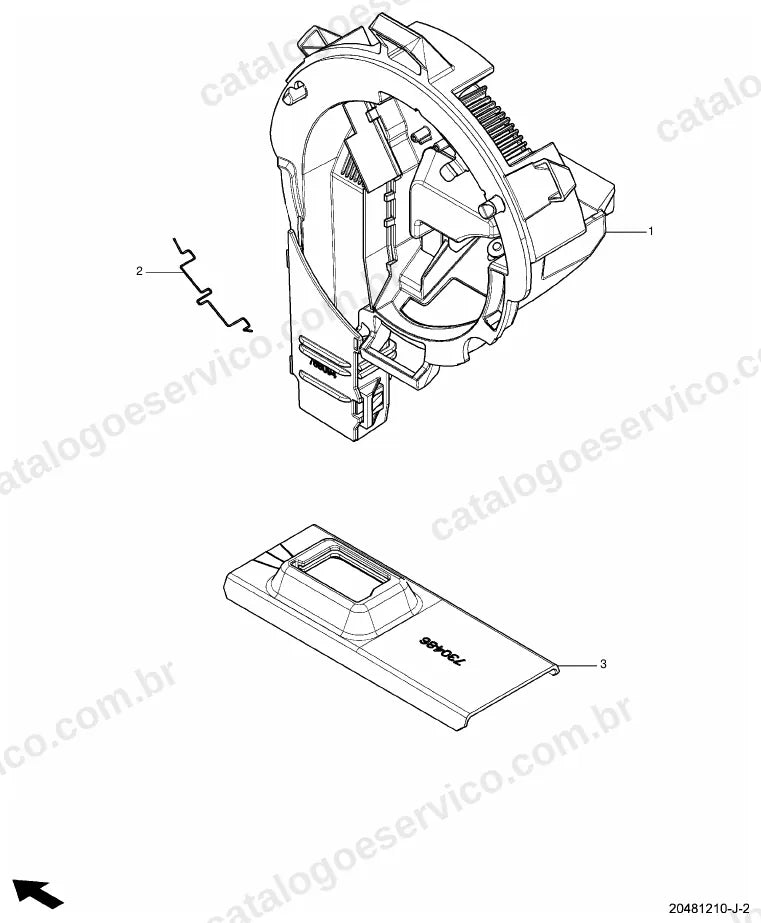 Vista explodida do catálogo de peças Valtra BP vDrive 905 a 1709 — figura 4