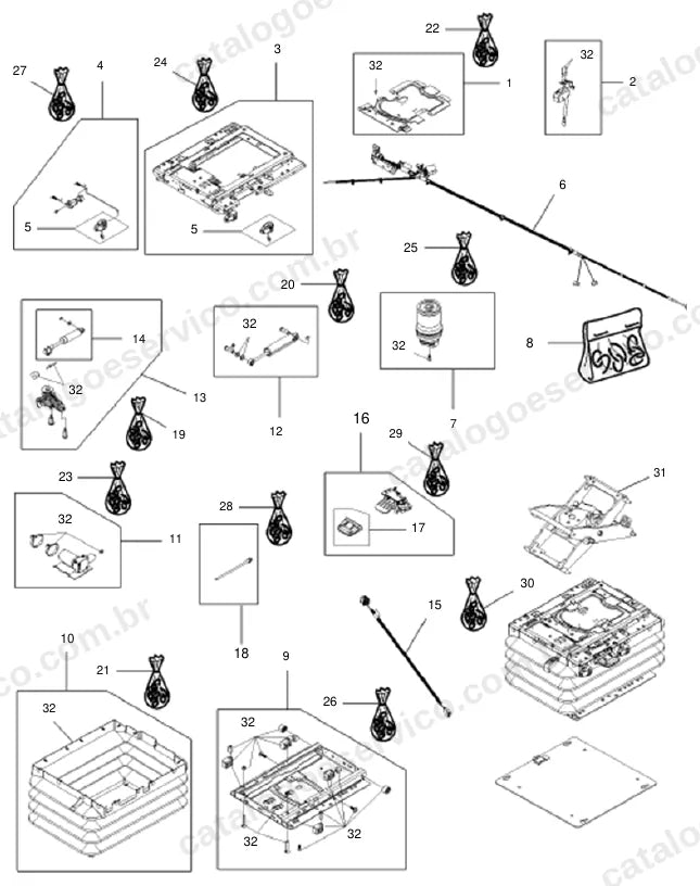 Vista explodida do catálogo de peças Valtra BS 3020 — figura 4