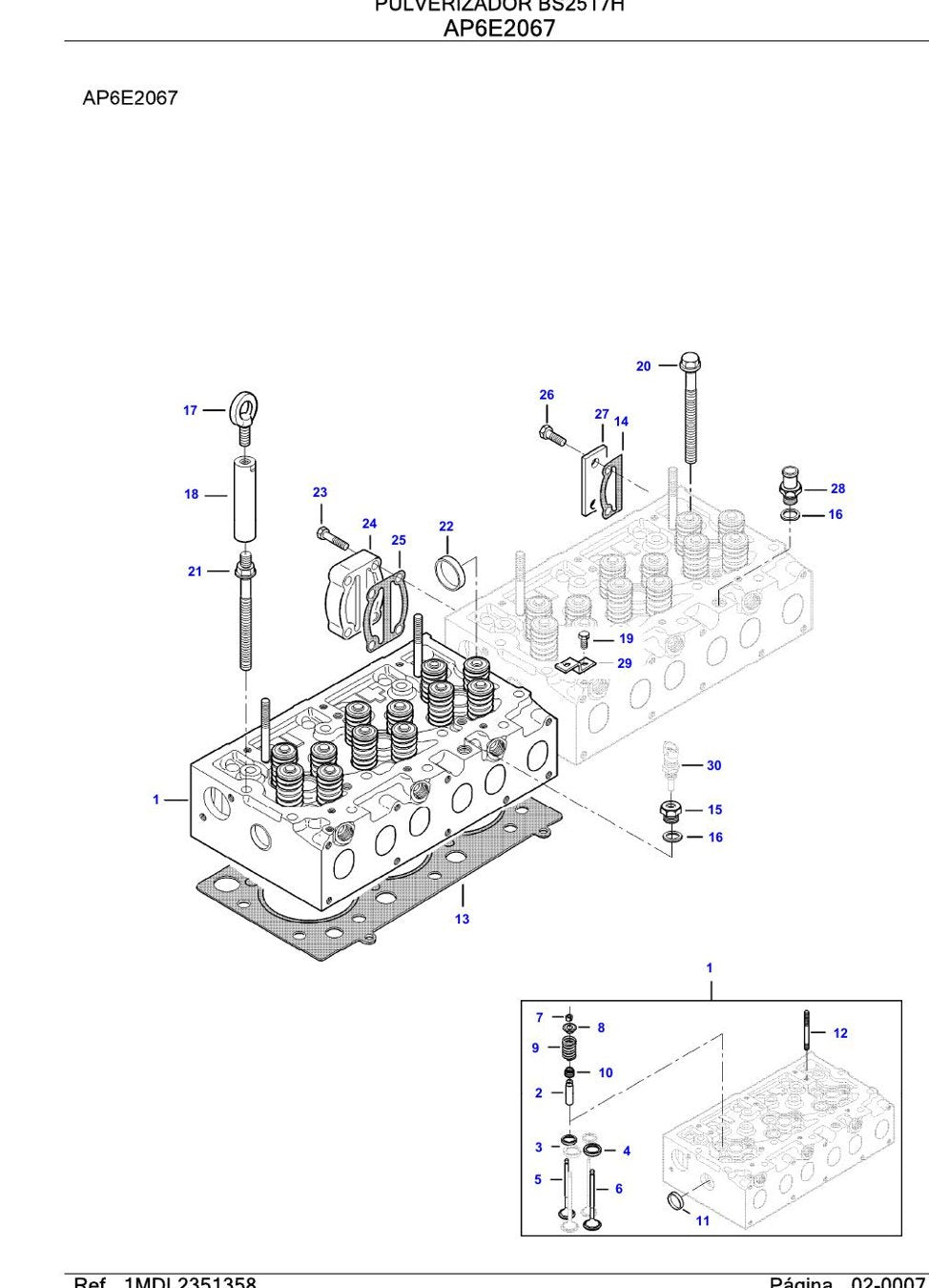 Catálogo de Peças Valtra BS2517H — Catálogo de peças ilustrado do pulverizador Valtra BS2517H - print 1