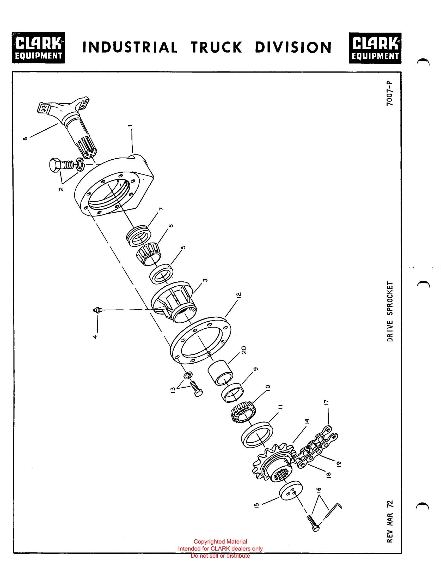 Catálogo de Peças Van Carrier Clark Series 512 Van Carrier (Book X141D) - página interna